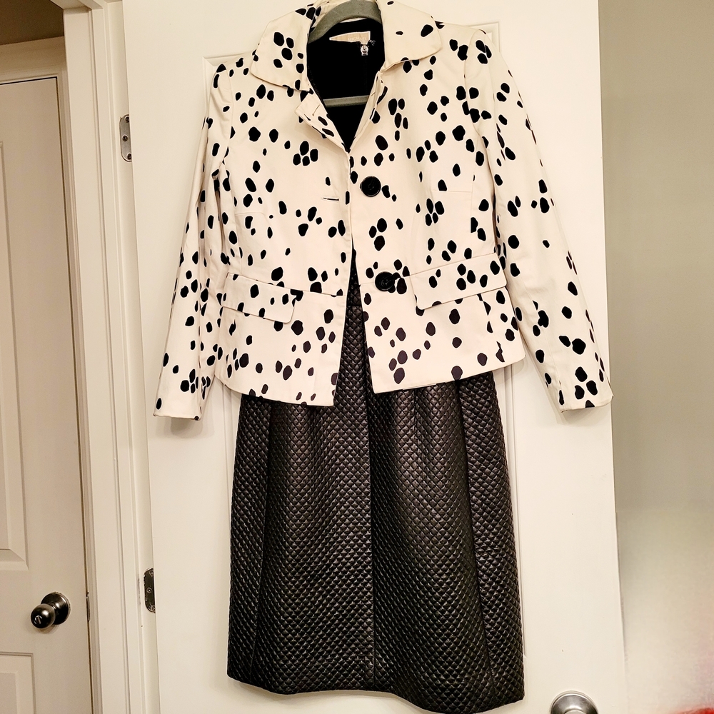 Michael Kors Blazer BCBGMaxAzria Faux Leather Dress Size US 02